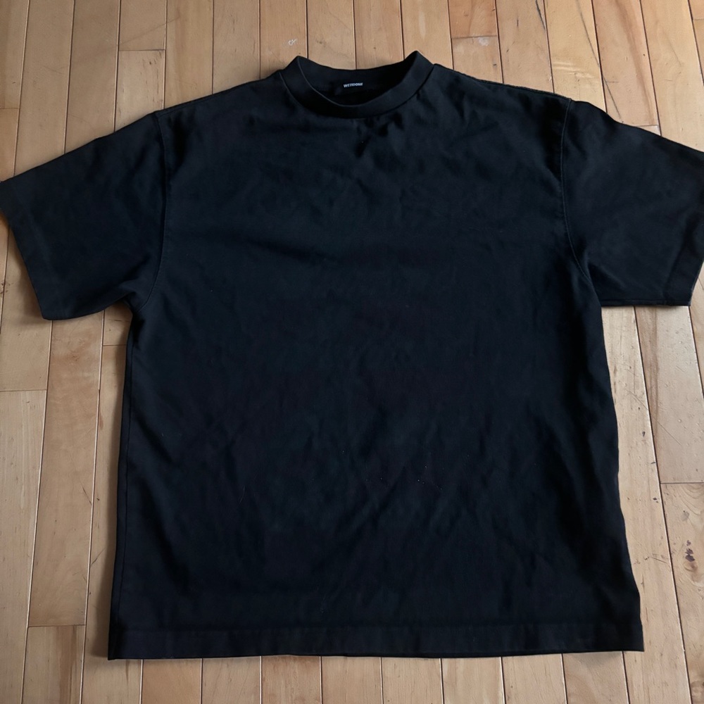 We11Done Black Mono Font Tee size XS